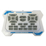 Diaľkovo ovládaný strieľajúci robot R / C oranžovo-biely